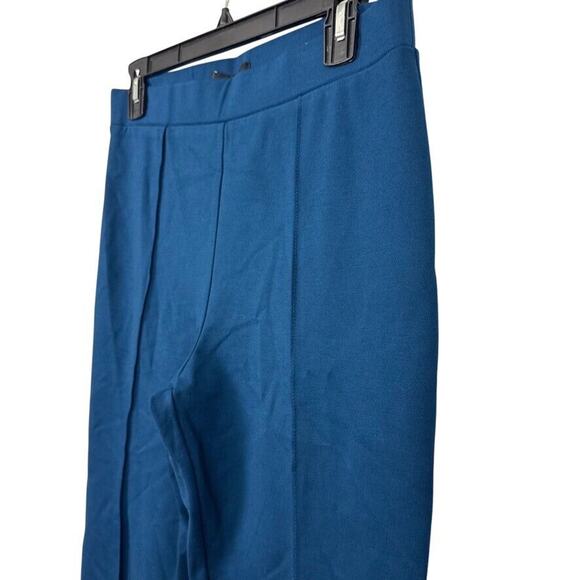 Sanctuary Lana Flare Ponte Knit Pants Blue Jewel NWT Stretch Pull On sz Large - Picture 10 of 16